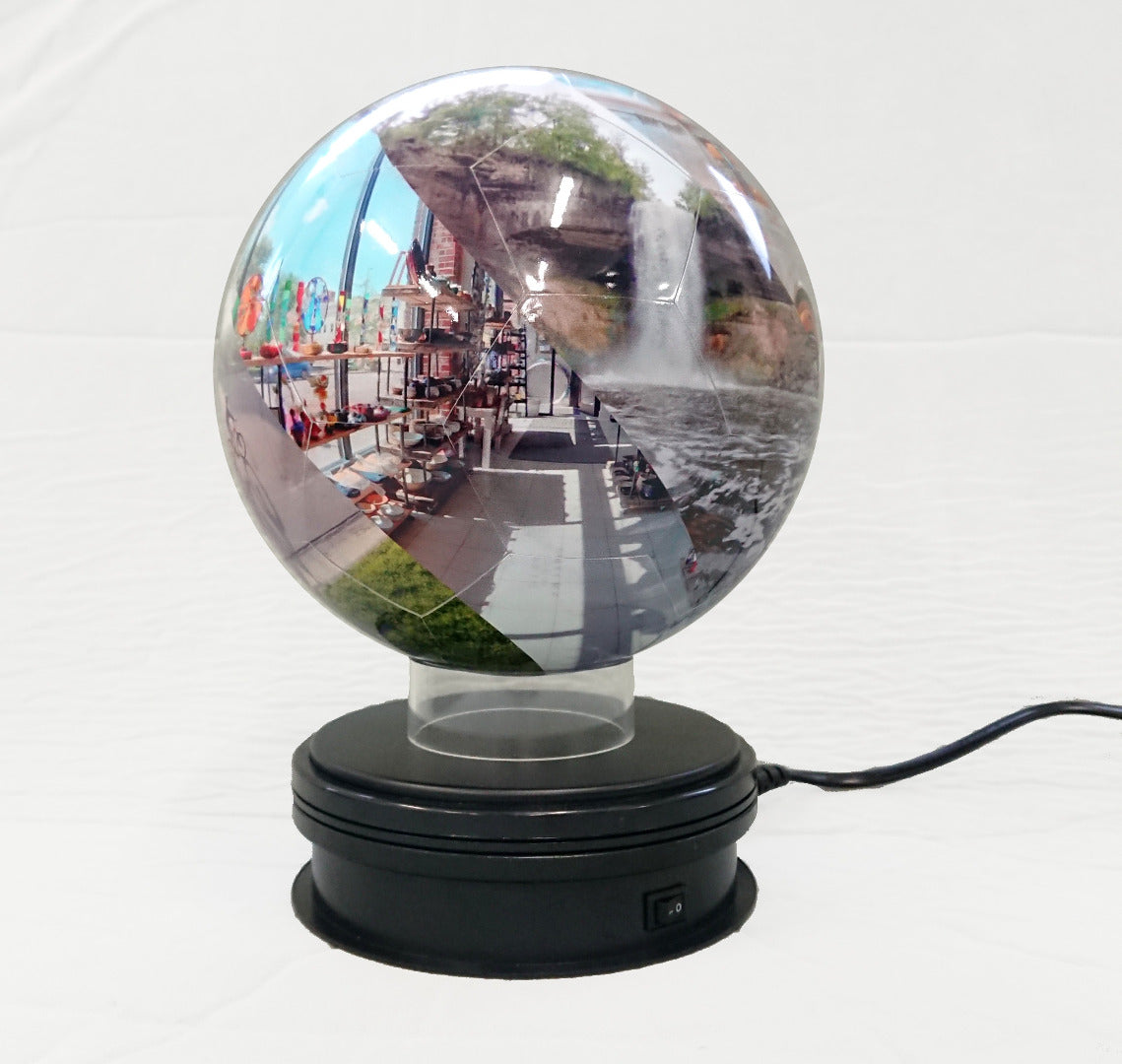 Rotating Base for 7" Snapspheres Globe (Black or White)