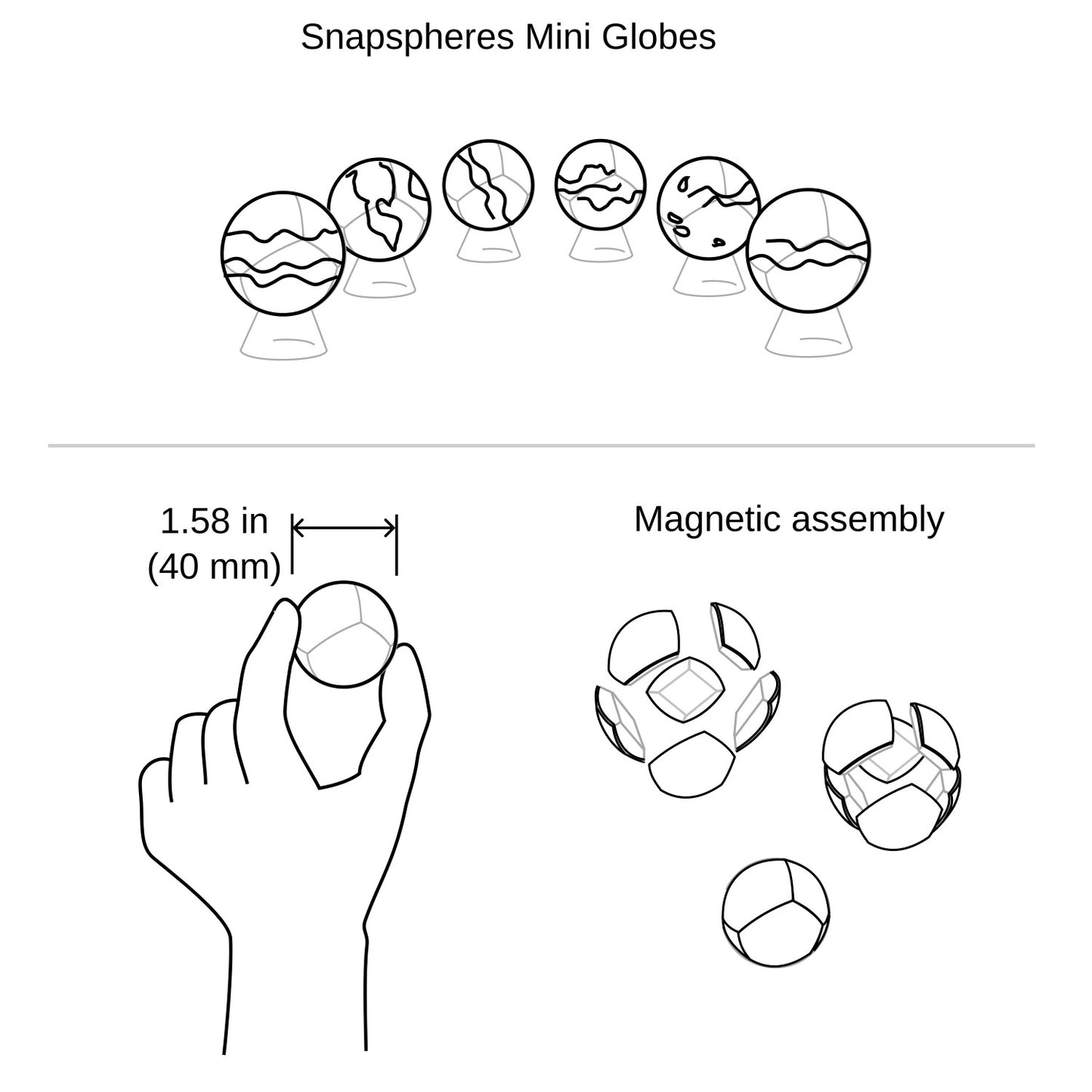 PREORDER Mini Magnetic Globe (expected late July)