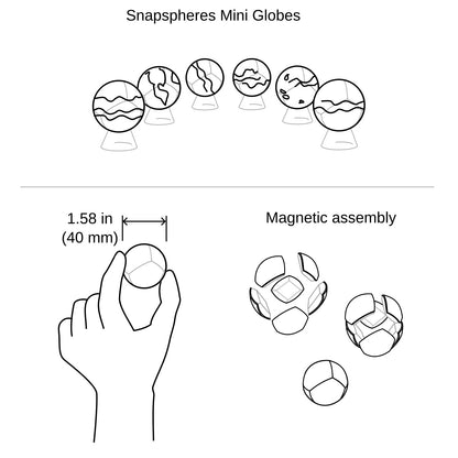 PREORDER Mini Magnetic Globe (expected late July)
