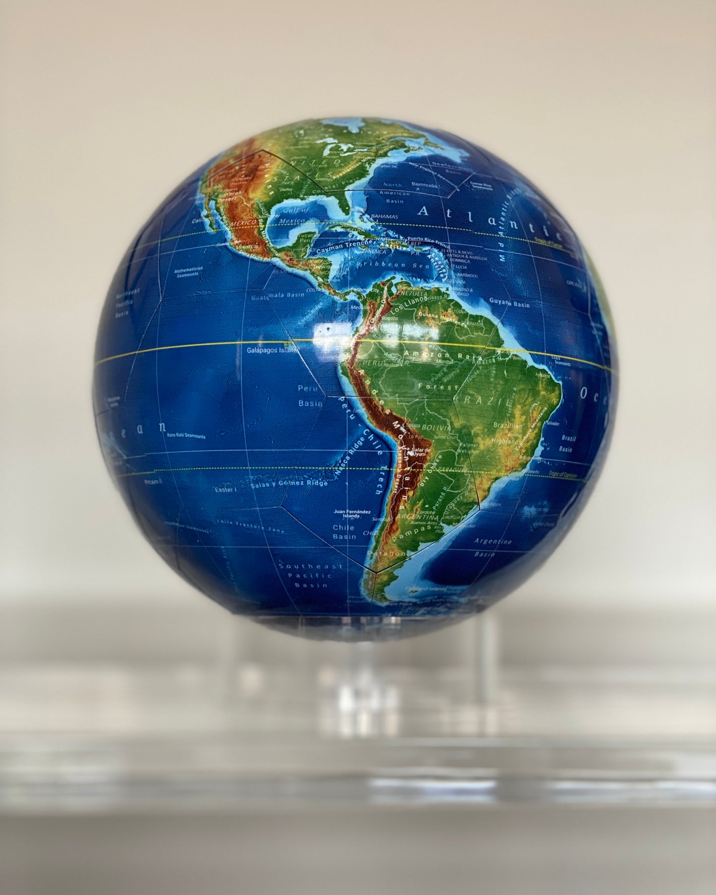 Vibrant Elevation Earth Globe - 7.3"